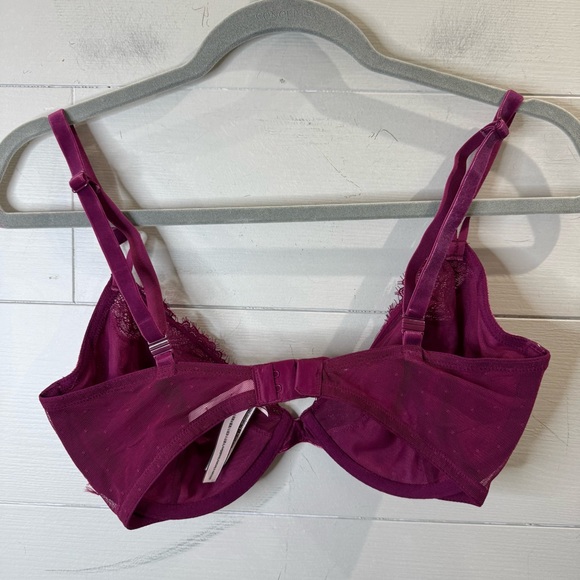 Victoria's Secret NWOT Unlined Demi Velvet Bra Size 32DDD - Picture 4 of 7